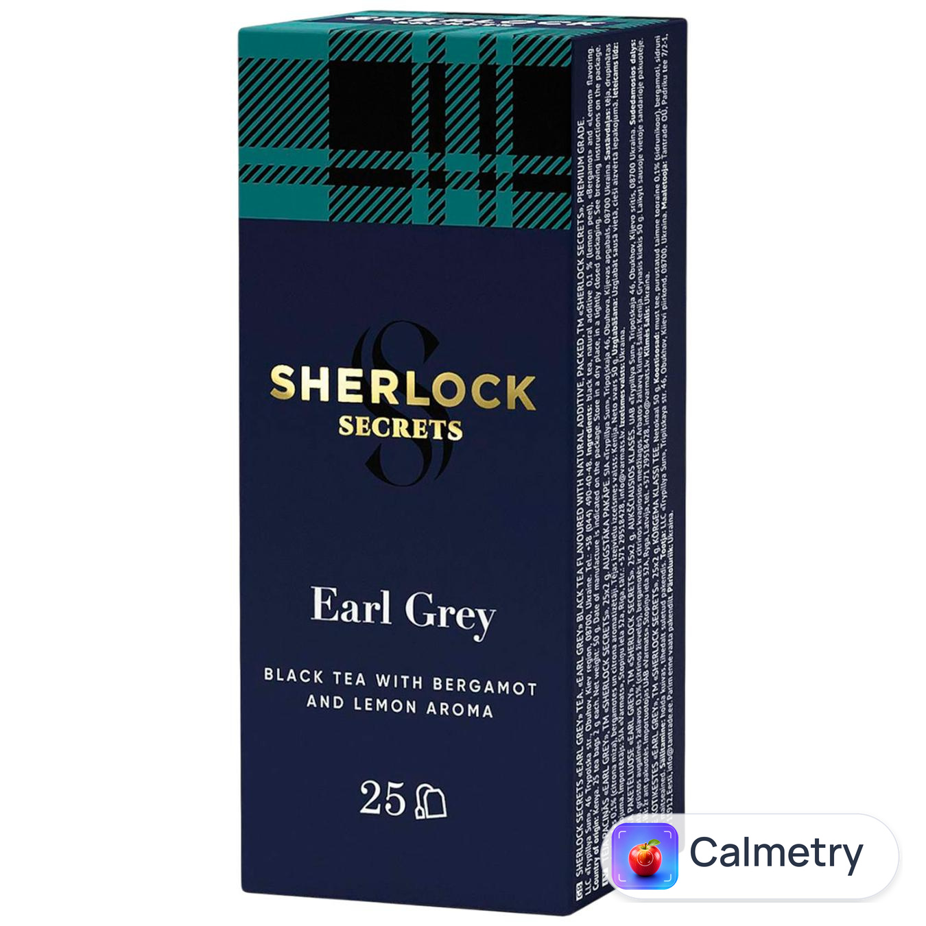 Чай чорний Sherlock Secrets Earl Grey 2г*25шт — фото продукту