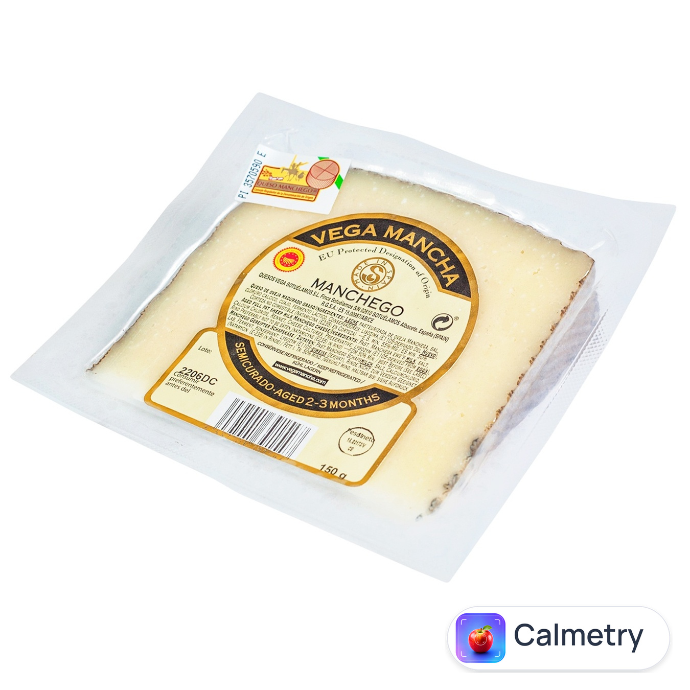 Сир Vega Mancha Manchego овечий 2-3 місяці 55% 150г