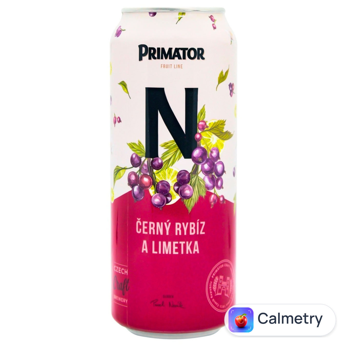 Пиво Primator чорна смородина-лайм темне безалкогольне 0,5л