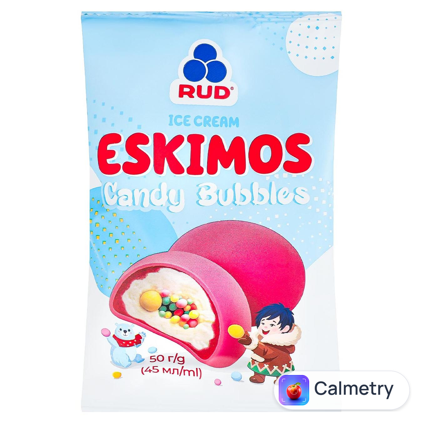 Морозиво Рудь Candy Bubbles 50г — фото продукту