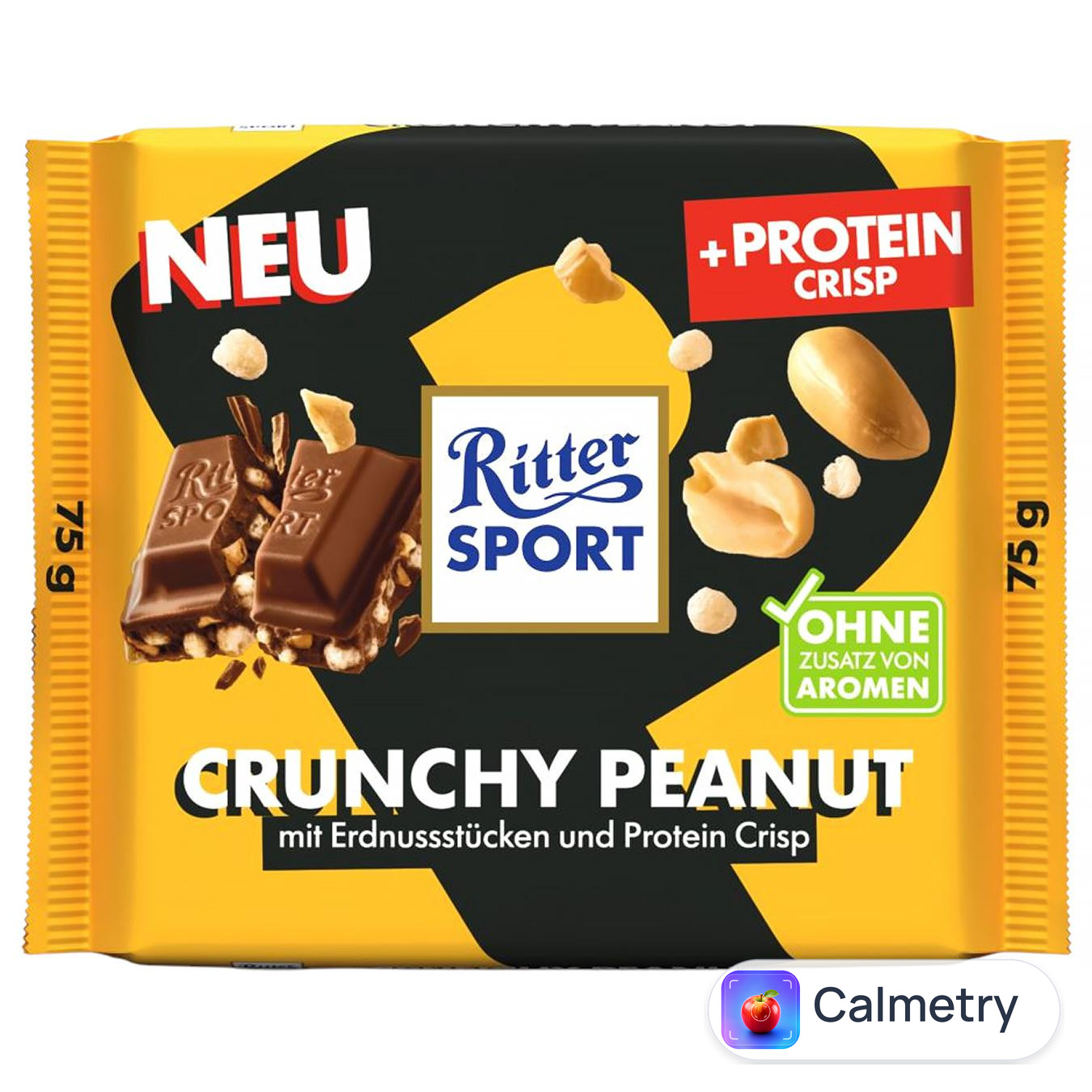 Шоколад Ritter Sport з арахісом протеїновий 75г