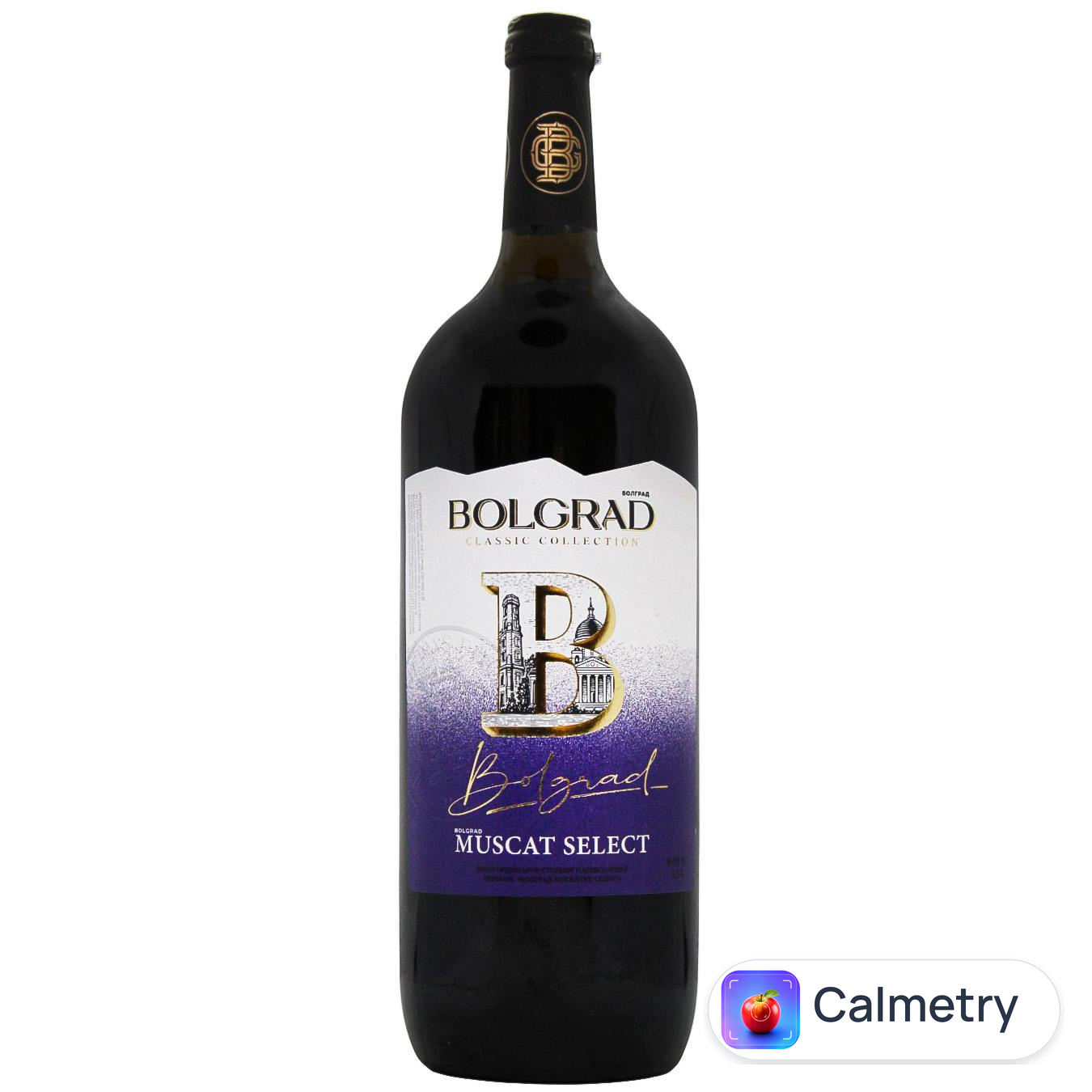 Вино Bolgrad Muscat Select червоне напівсолодке 9-13% 1,5л