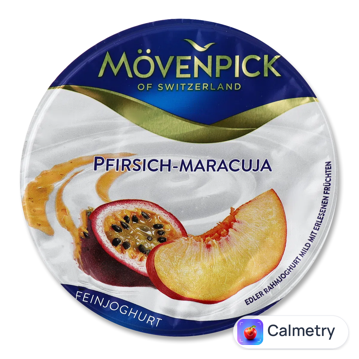 Йогурт Movenpick Feinjoghurt персик-маракуя 14% 150г