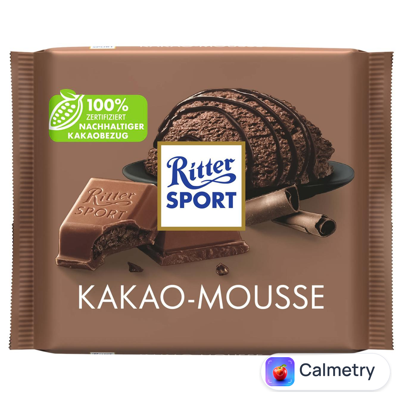 Шоколад молочний Ritter Sport з начинкою какао-мус 100г — фото продукту