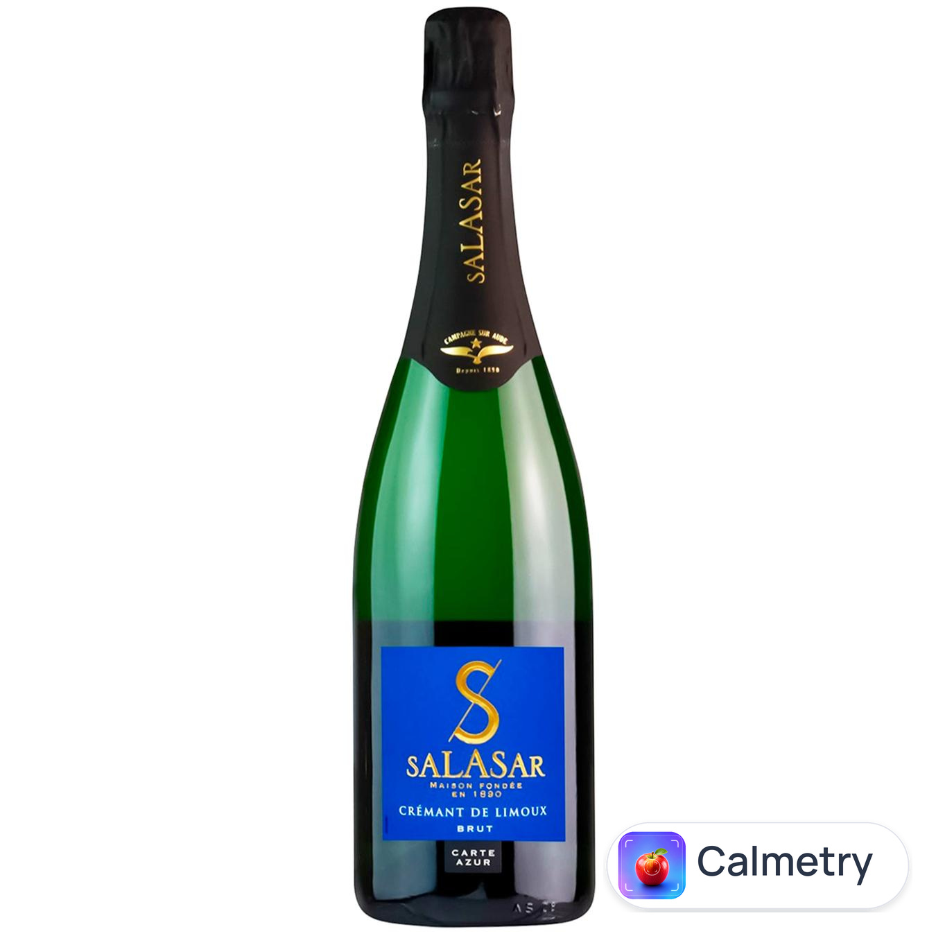 Вино ігристе Salasar Carte Azur Brut біле брют 12% 0,75л