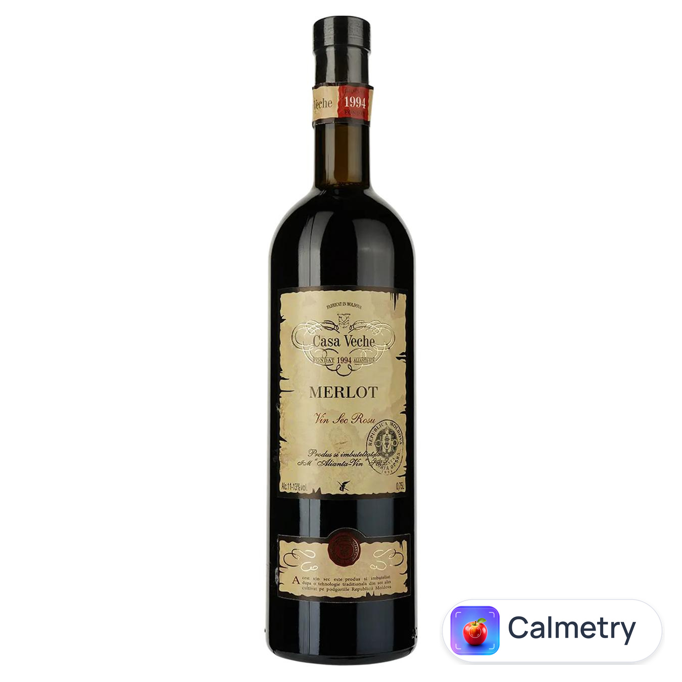 Вино Casa Veche Merlot червоне сухе 10-12% 0,75л