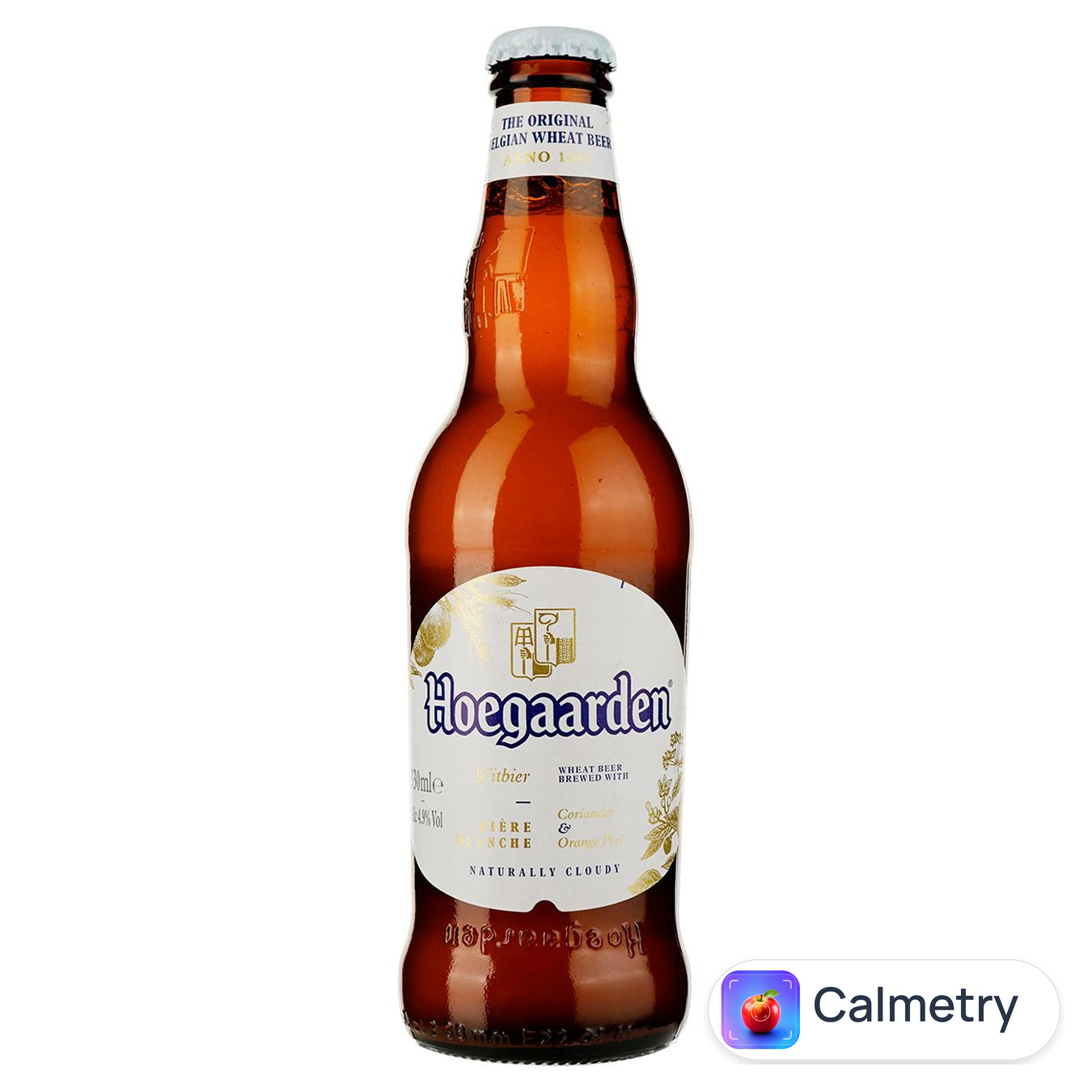 Пиво Hoegaarden Wit Blanche світле нефільтроване 4,9% 0,33л — фото продукту