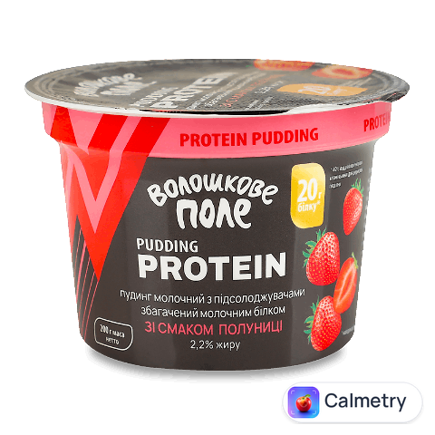 Пудинг Волошкове поле Protein смак полуниці 2,2% стакан, 200г