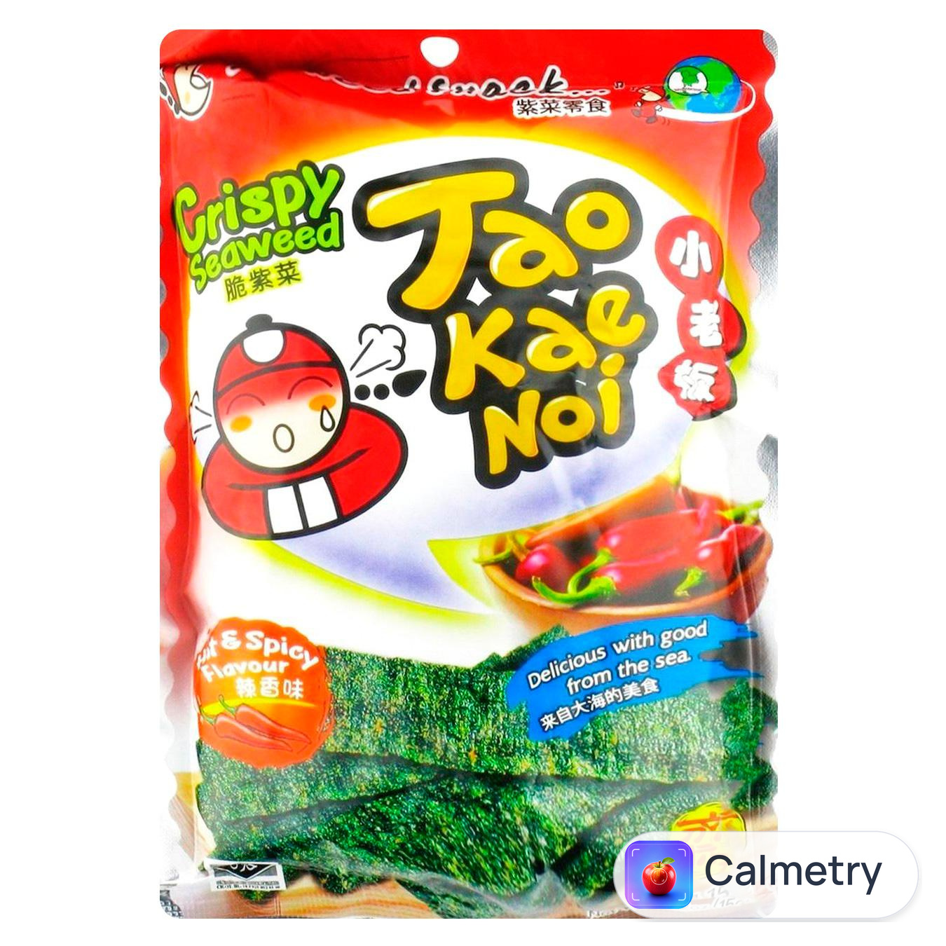 Снеки з норі Tao Kae Noi Hot & Spicy хрусткі з чилі 15г