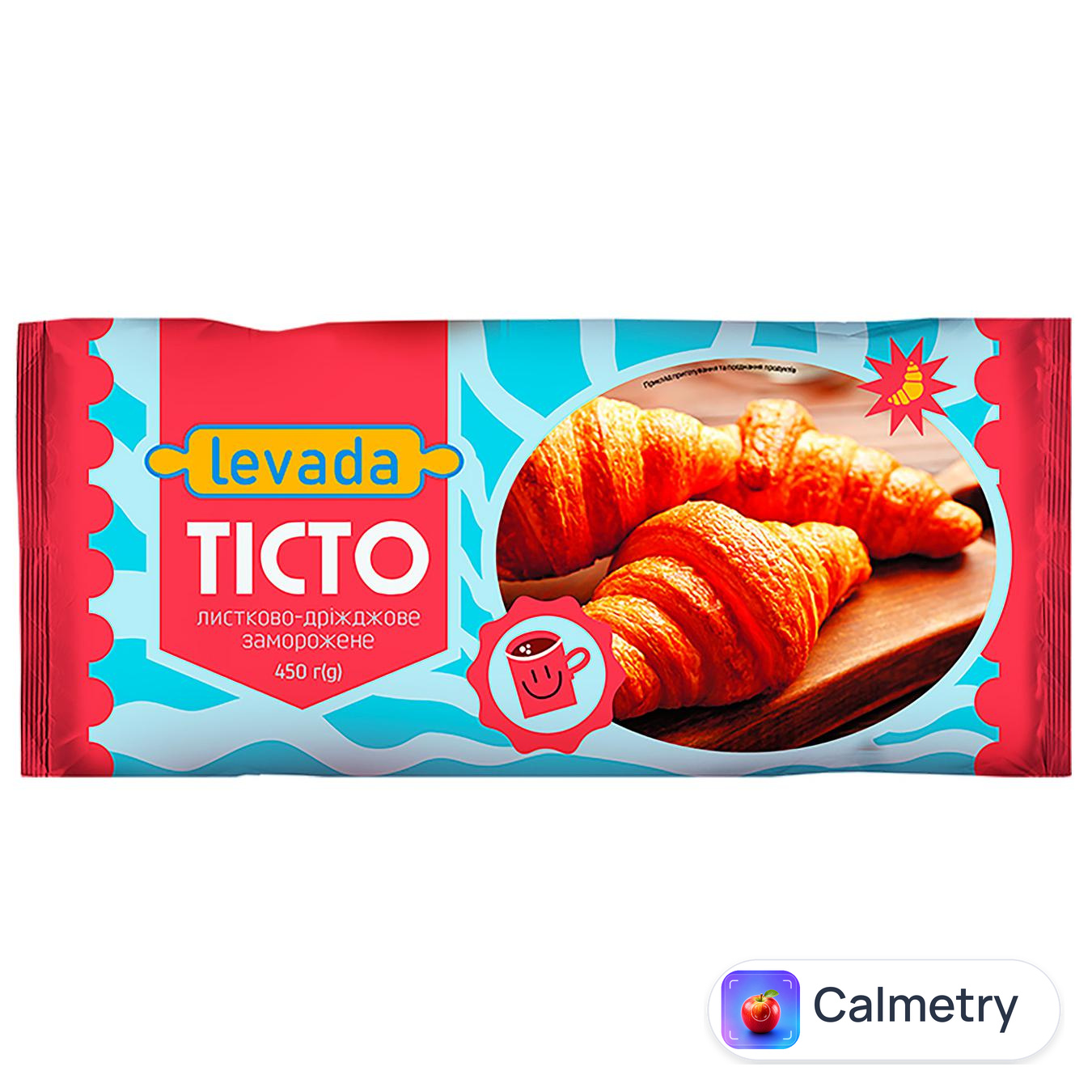 Тісто Левада листково-дріжджове заморожене 450г — фото продукту