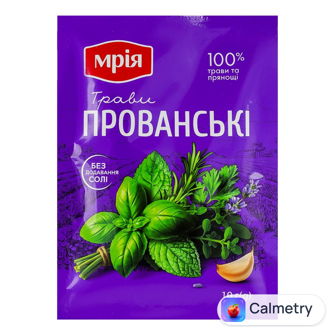 Суміш спецій Мрія Прованські трави 10г — фото продукту