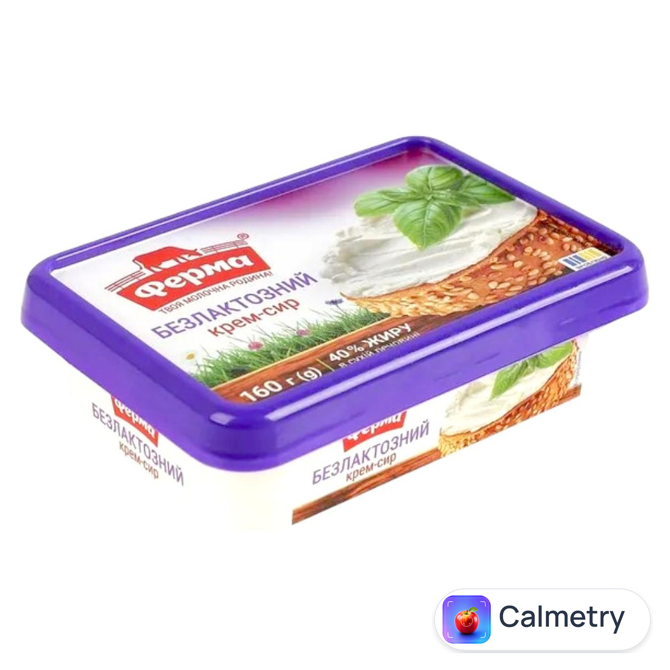 Крем-сир Ферма безлактозний 40% 160г