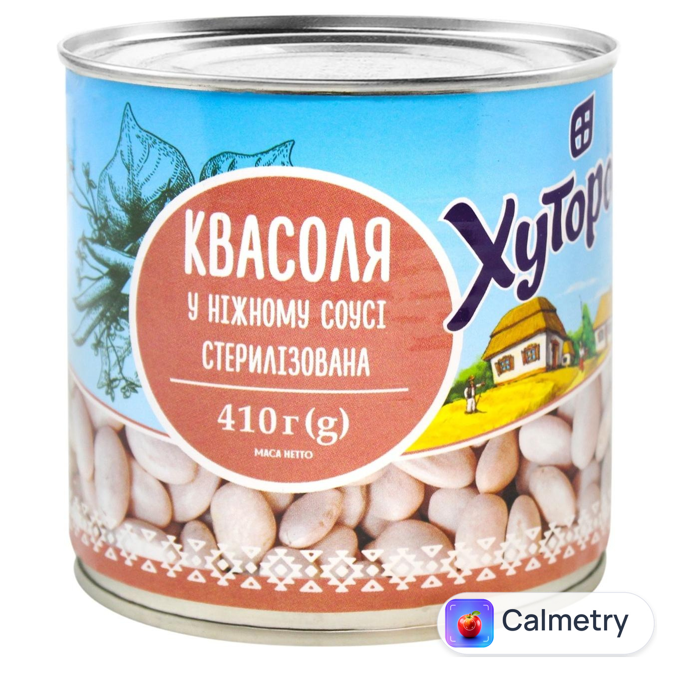 Квасоля Хуторок в білому соусі 410г — фото продукту