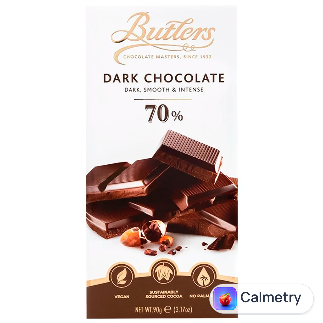 Шоколад чорний Butlers 70% 90г