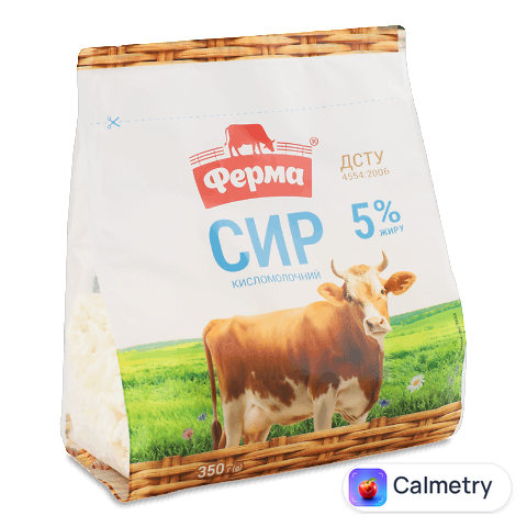 Сир «Ферма» кисломолочний 5%, 350г