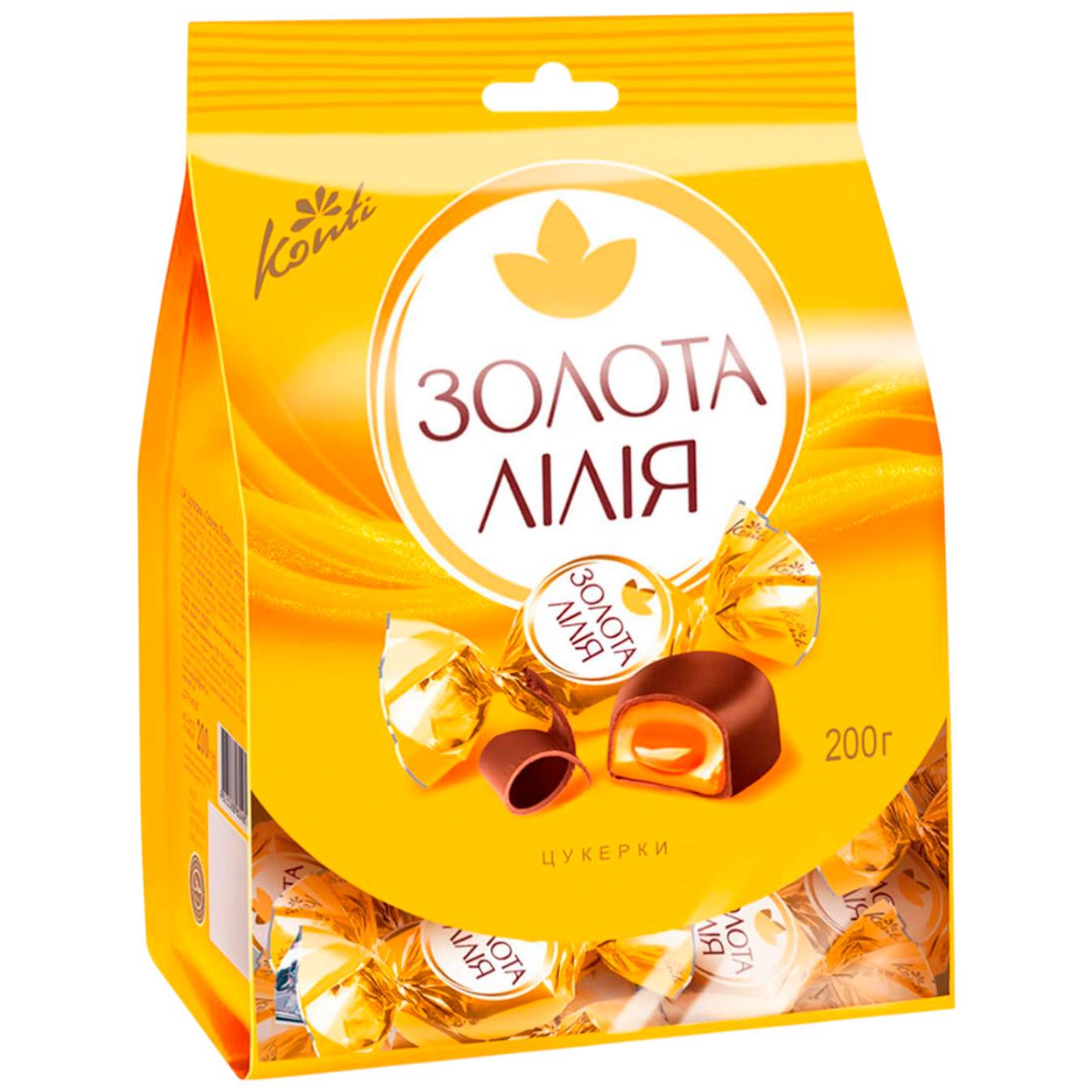 Цукерки Konti Золота Лілія 200г — фото продукту