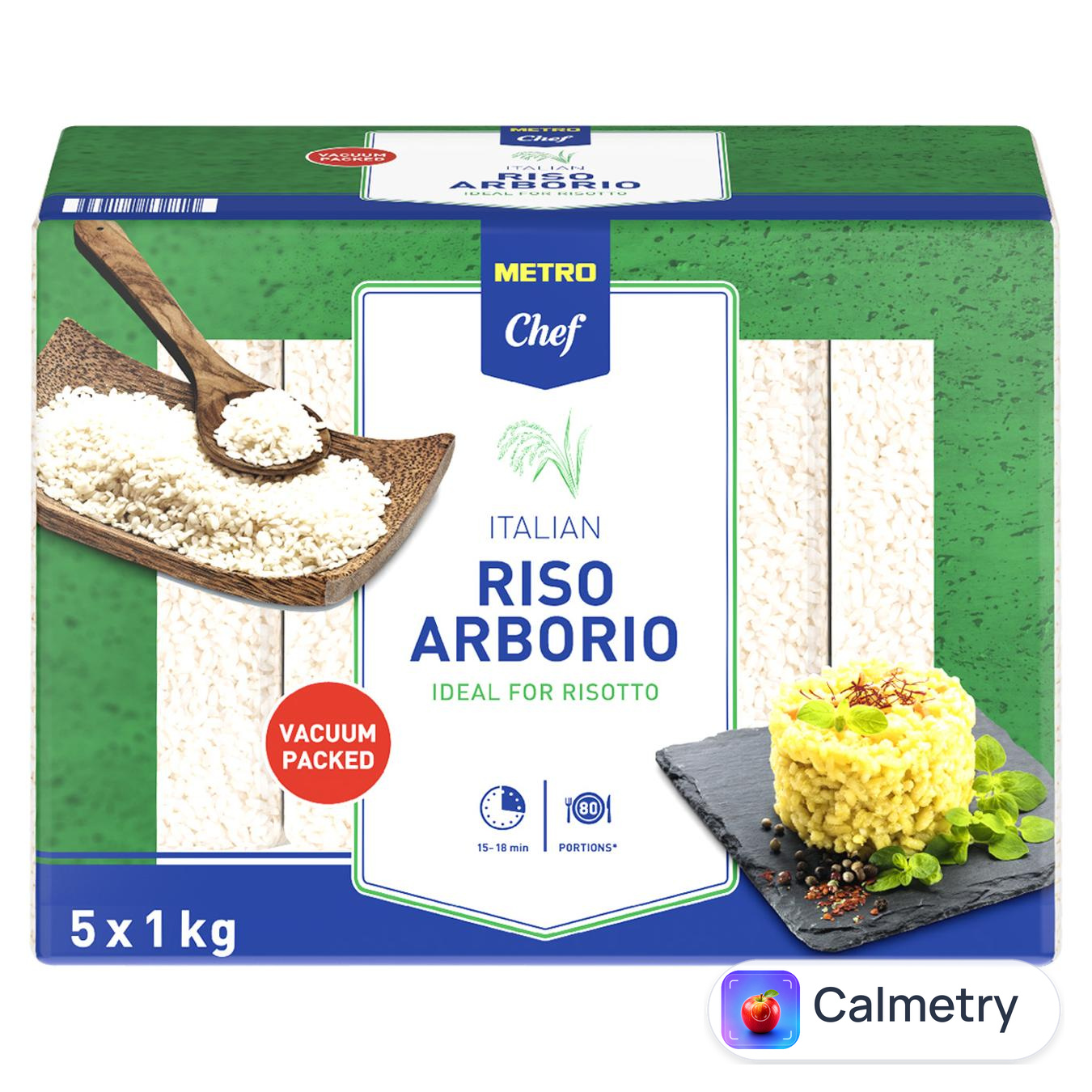 Рис Metro Chef Арборіо для різотто 5х1кг — фото продукту