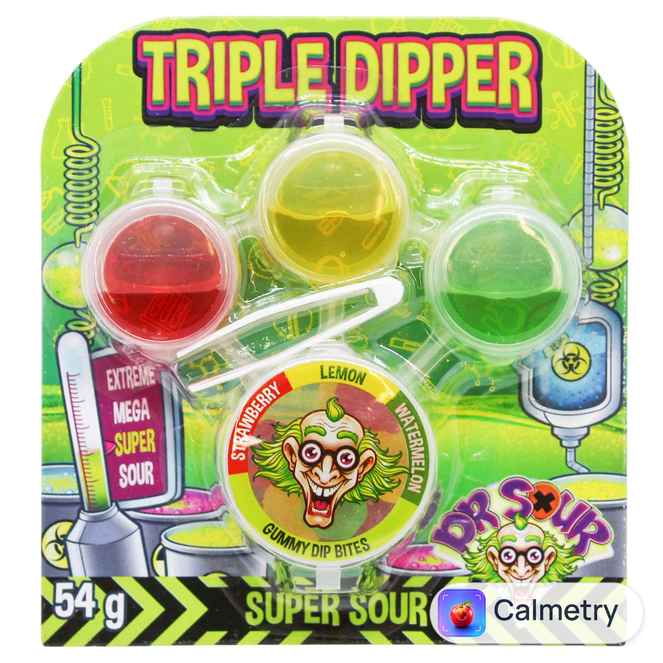 Льодяники Dr. Sour Triple Dipper 54г — фото продукту