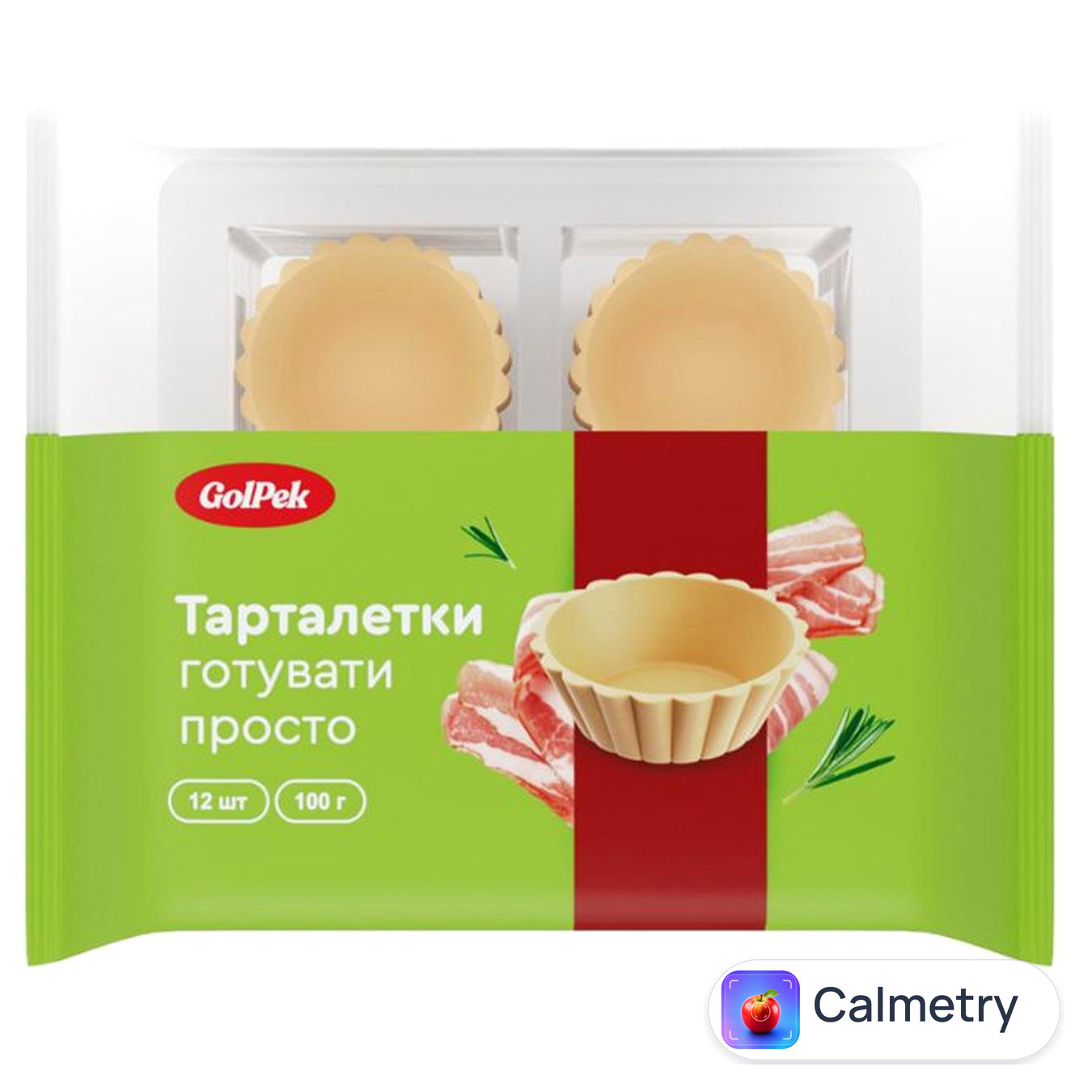 Тарталетки GolPek зі смаком бекона 12шт 100г