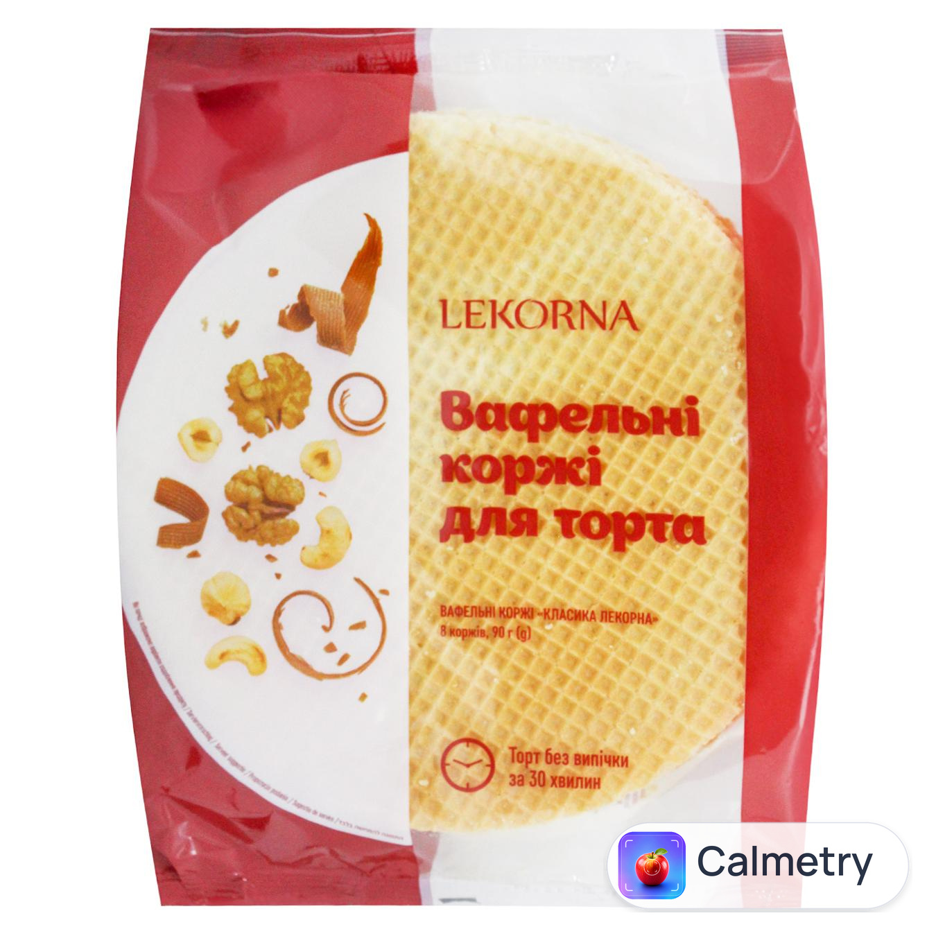 Коржі вафельні Lekorna Класика для торта 90г — фото продукту
