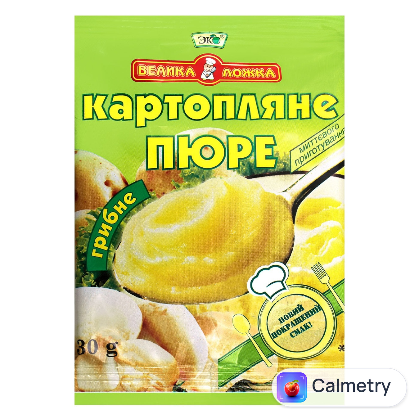 Пюре картопляне Еко Велика Ложка з грибами 30г