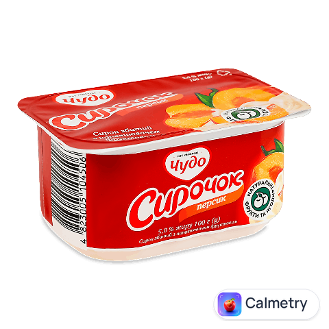 Сирочок «Чудо» персиковий 5%, ванночка, 100г