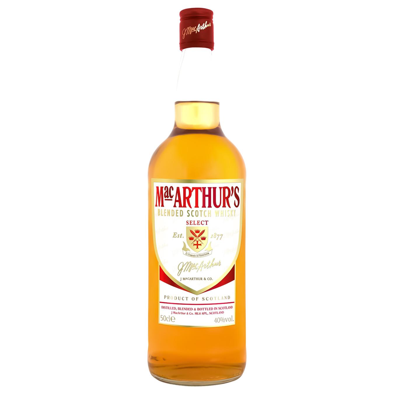 Віскі MaсArthur's 40% 0,5л — фото продукту