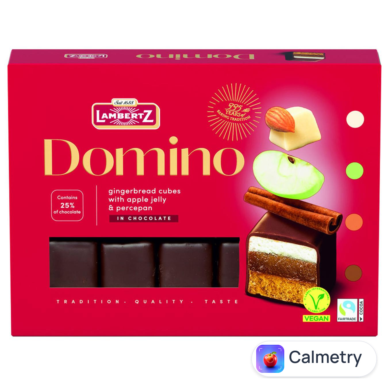 Цукерки Lambertz Domino шоколадні з желе 175г