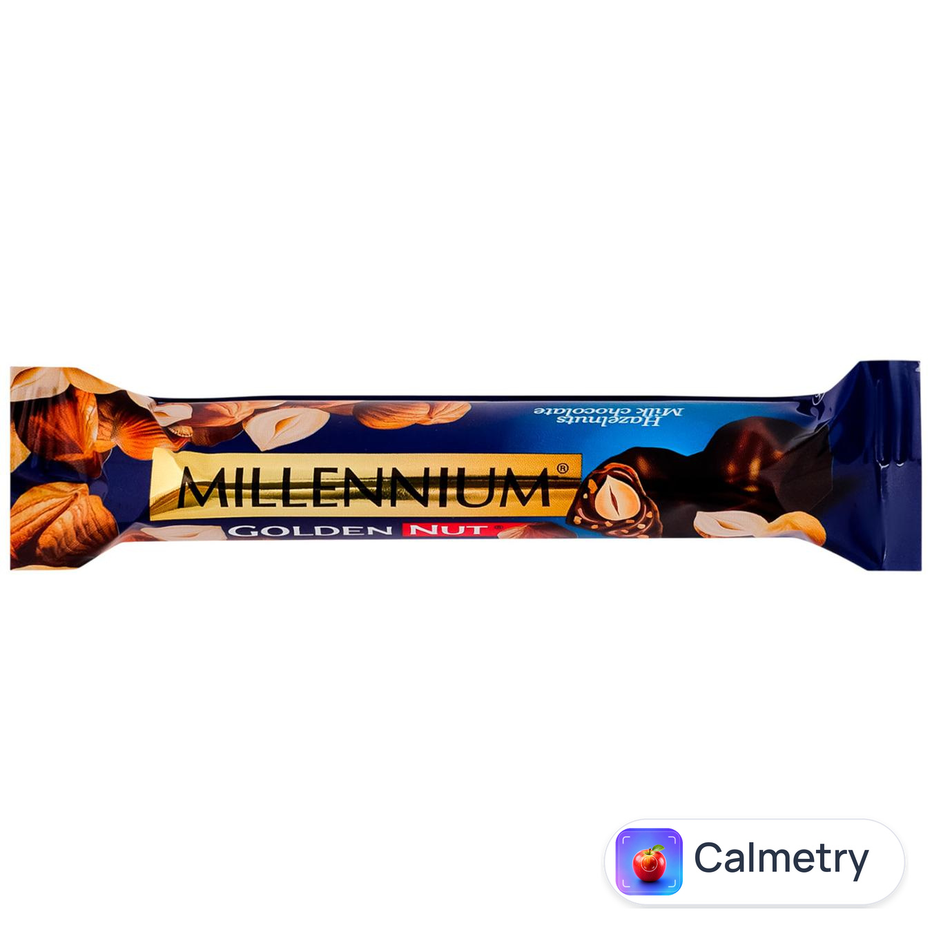 Шоколад молочний Millennium Golden Nut з начинкою і цілими лісовими горіхами 40г