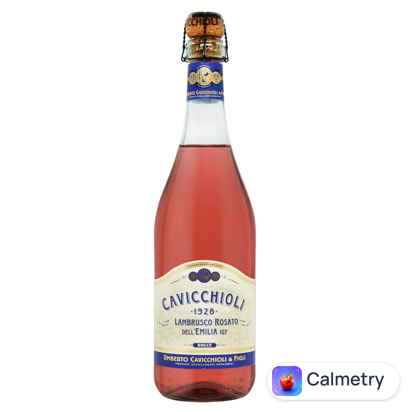 Вино ігристе Cavicchioli Lambrusco Rosato dell'Emilia IGT Dolce рожеве напівсолодке 7,5% 0,75л