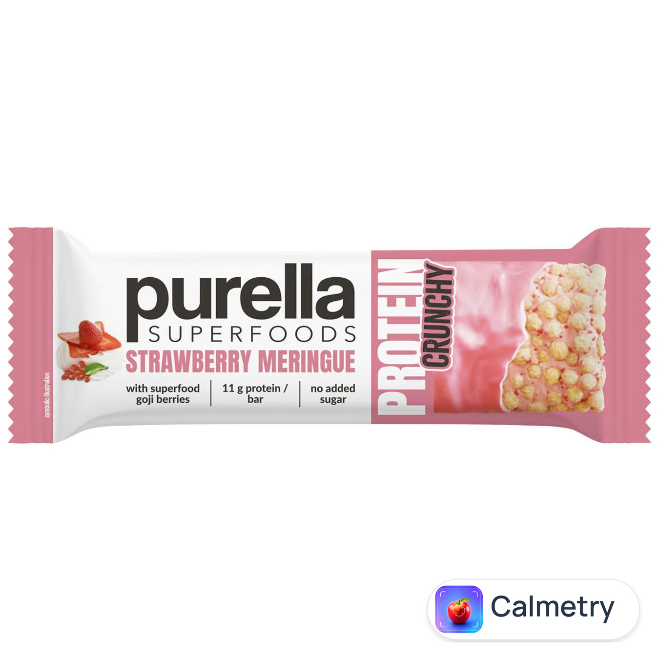 Батончик протеїновий Purella Superfoods Crunchy Strawberry Meringue 45г