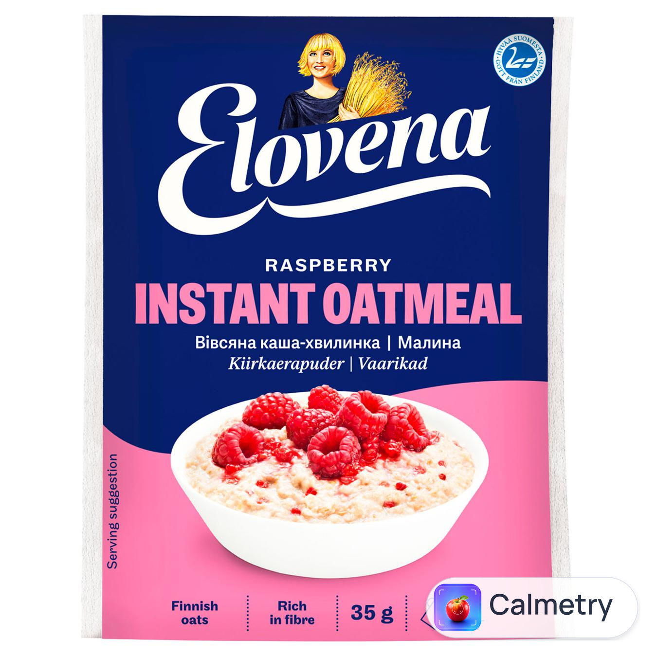 Каша вівсяна Elovena Малина 35г