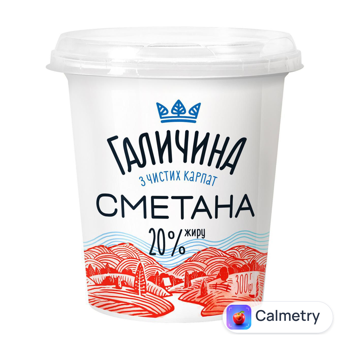 Сметана Галичина 20% 300г