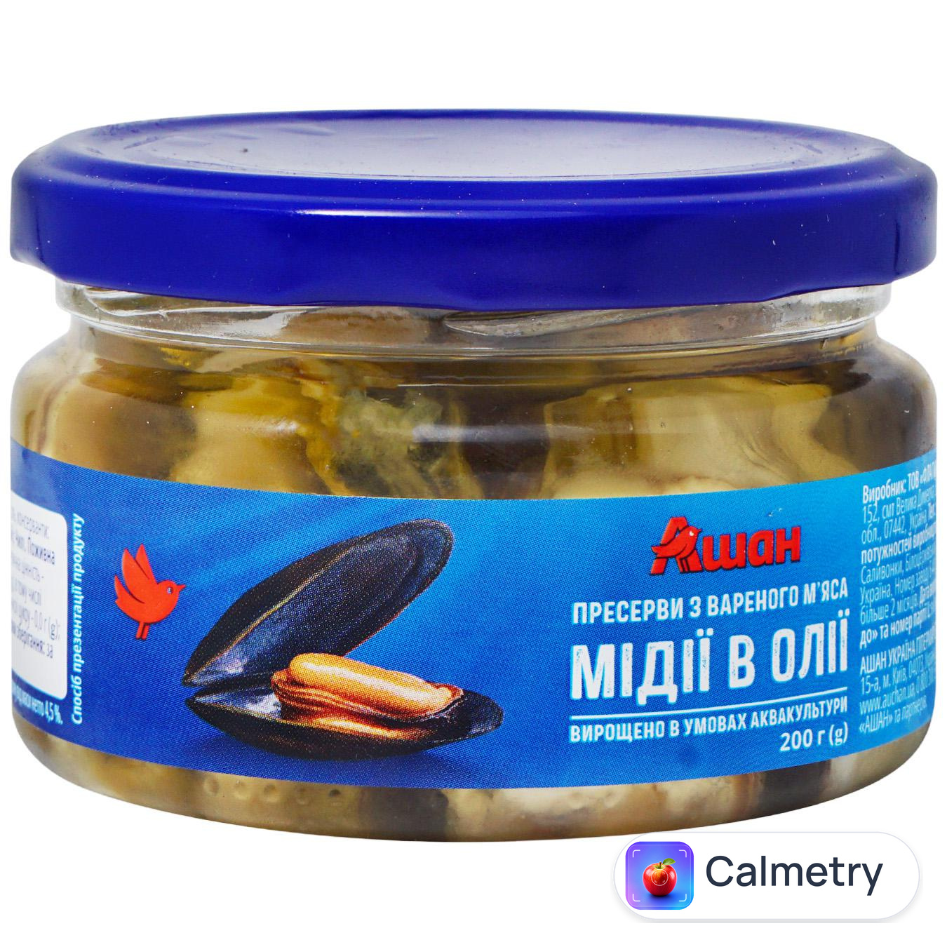 Мідії Auchan в олії 200г