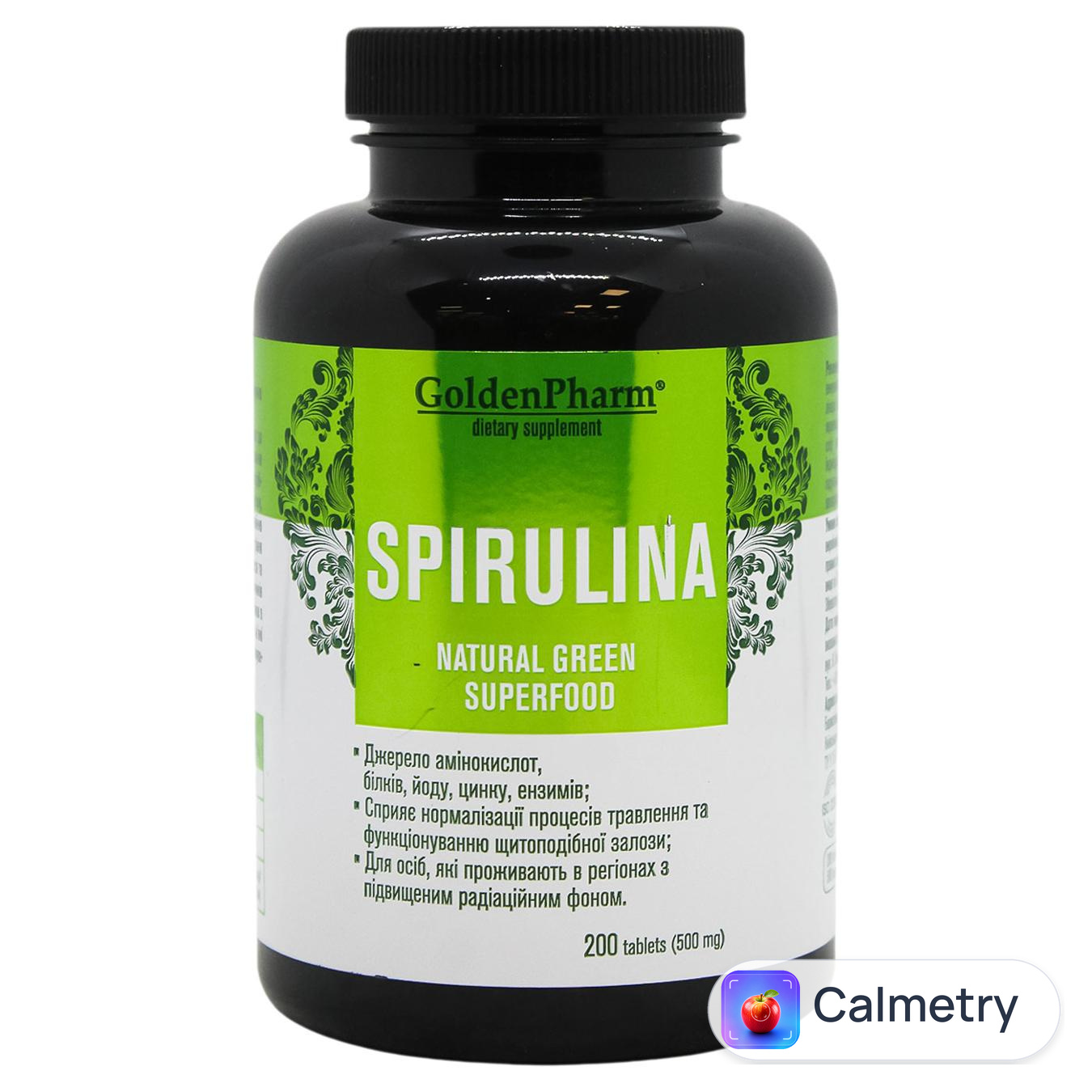 Вітамінний комплекс Golden Pharm Spirulina 200шт