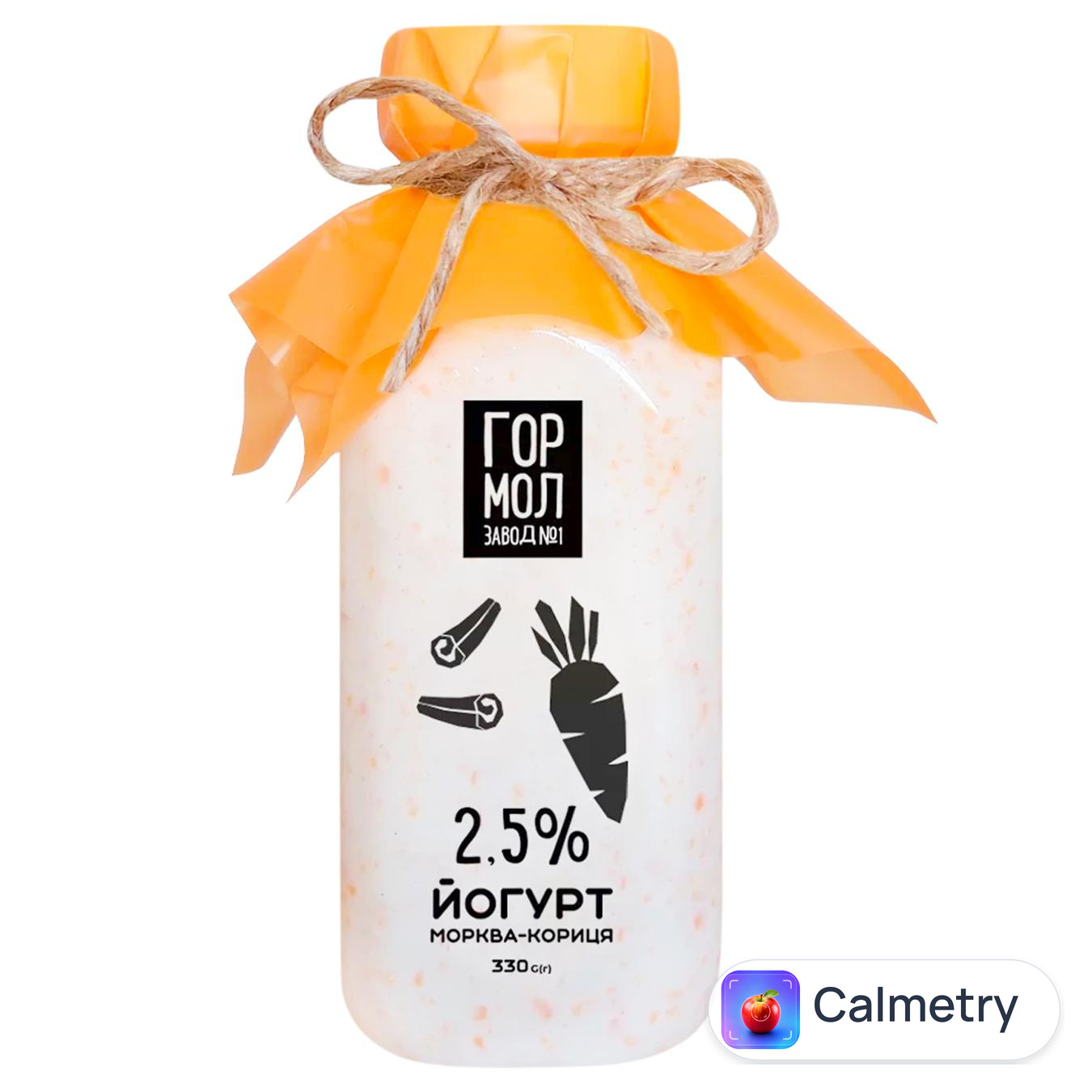 Йогурт Гормолзавод №1 Морква-кориця 2,5% 330г