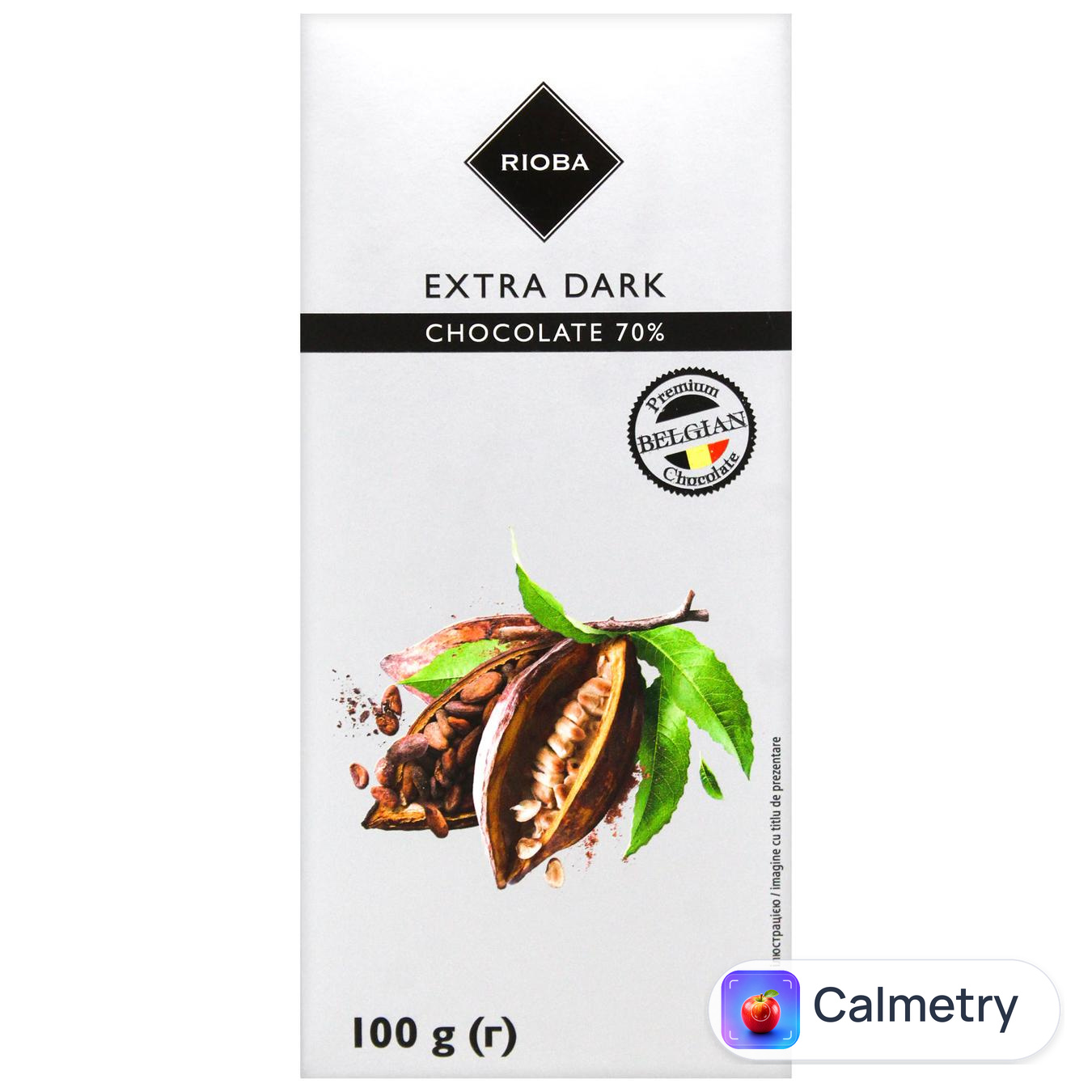 Шоколад чорний Rioba екстра 70% 100г