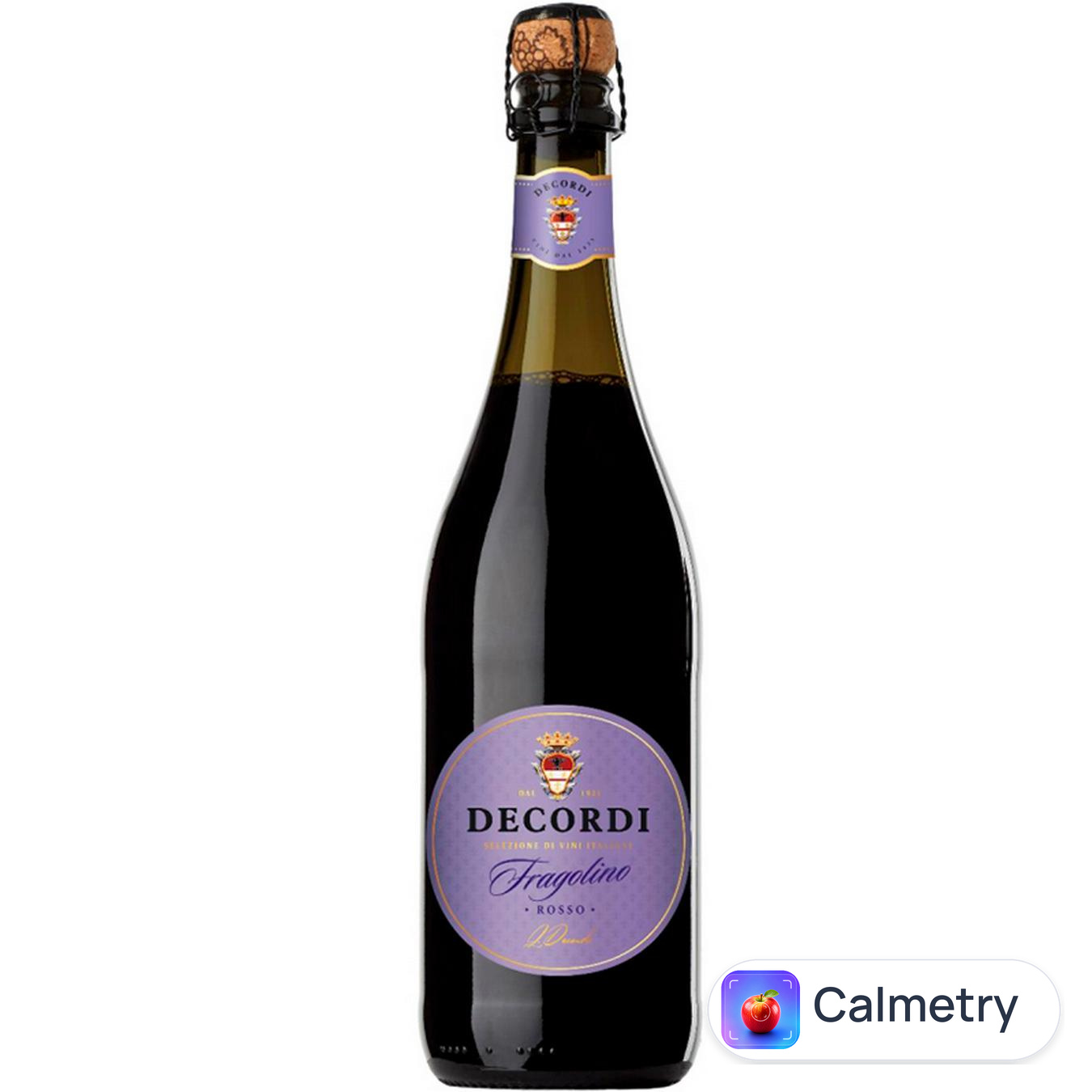 Вино ігристе Decordi Fragolino червоне напівсолодке 7.5% 0.75л