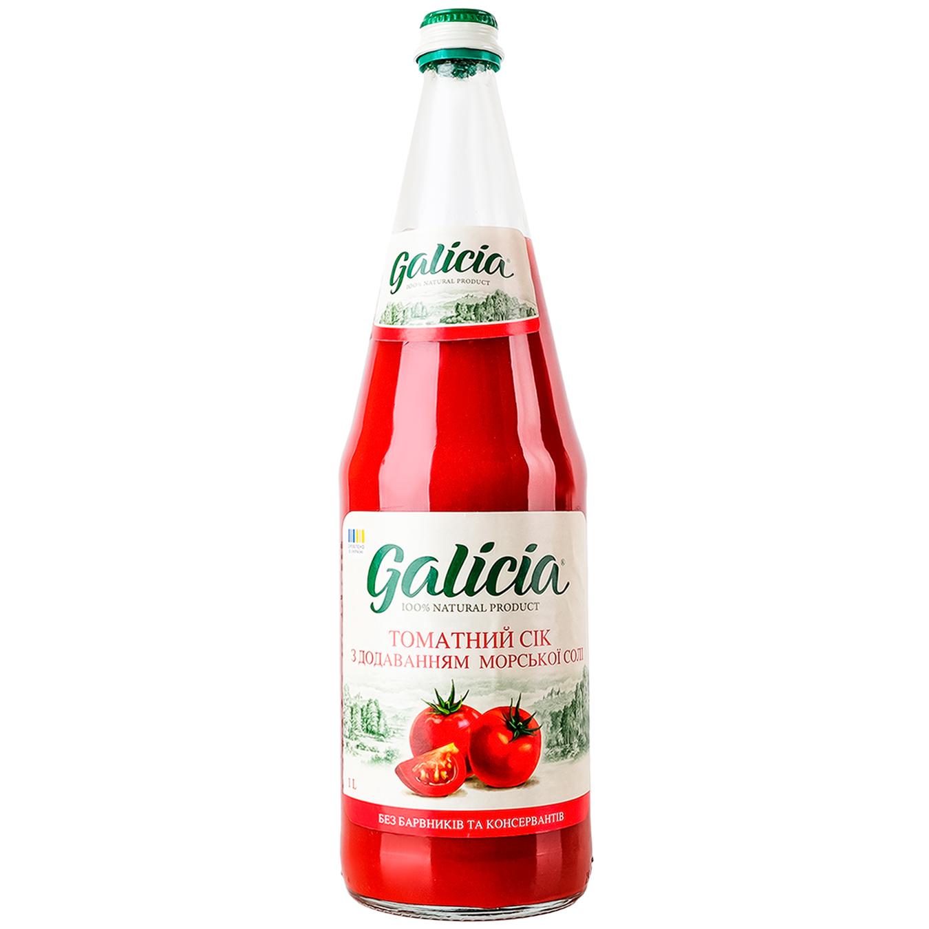 Сік Galicia томатний з сіллю 1л — фото продукту