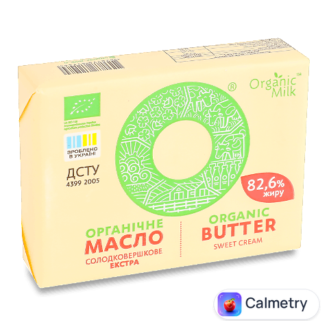 Масло солодковершкове Organic Milk Екстра 82,6%, 180г