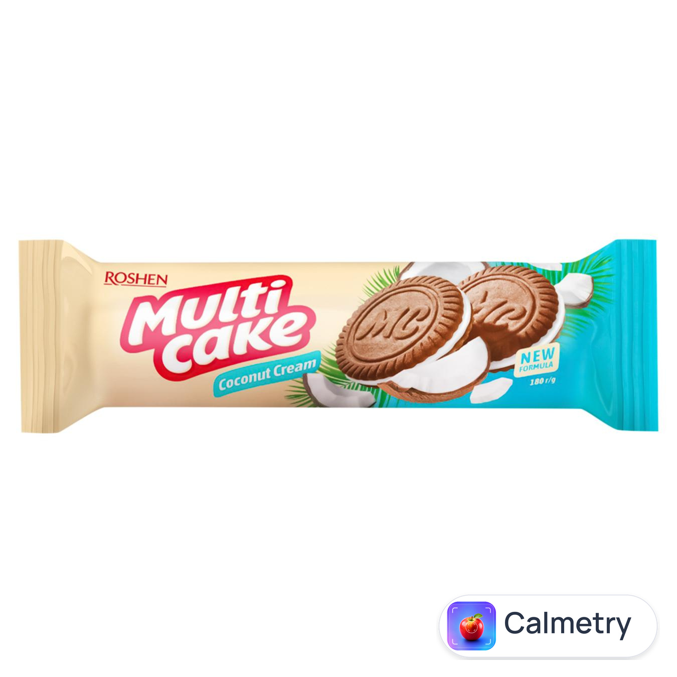 Печиво Roshen Multicake Кокос-крем 180г — фото продукту