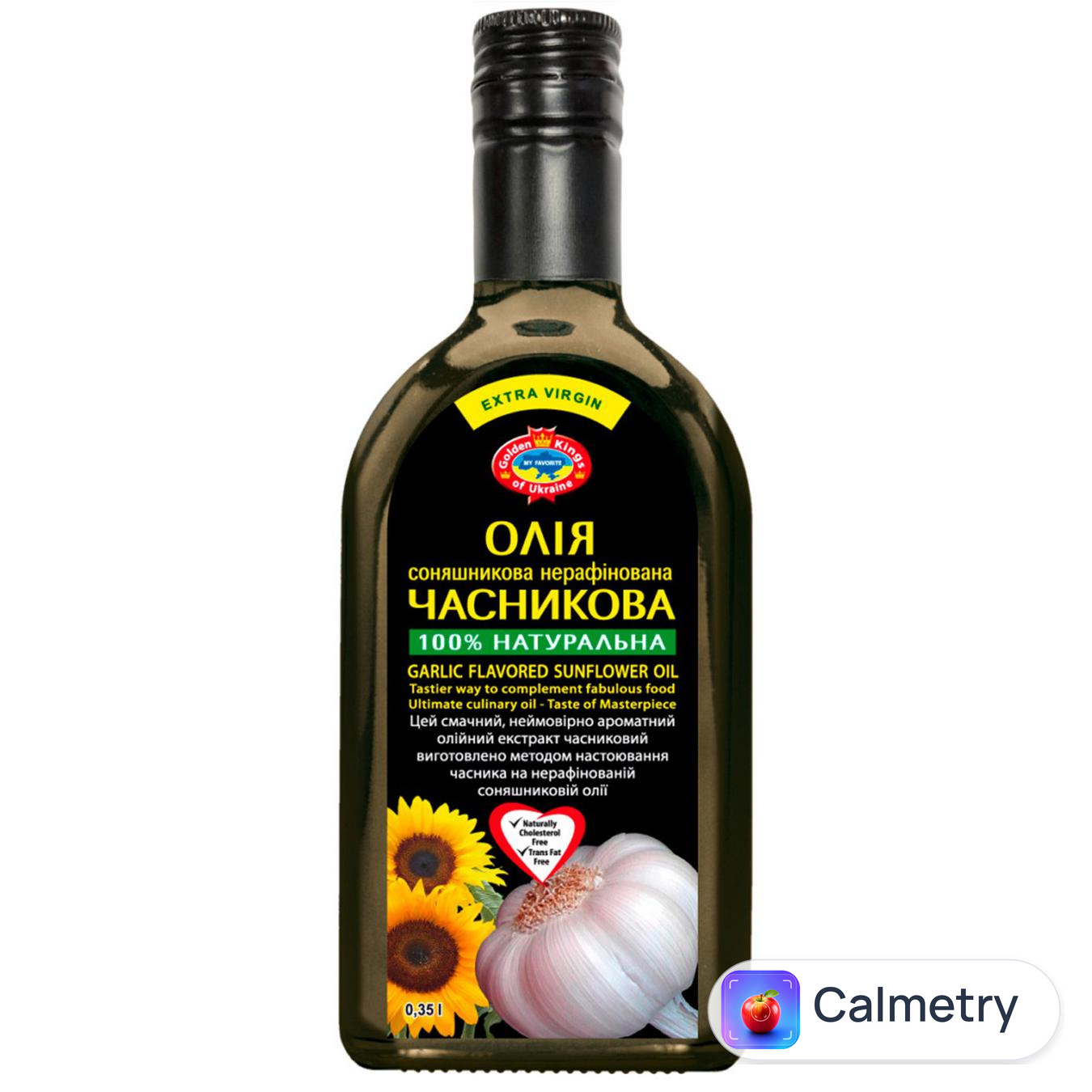 Олія часникова Golden Kings of Ukraine соняшникова нерафінована 0,35л