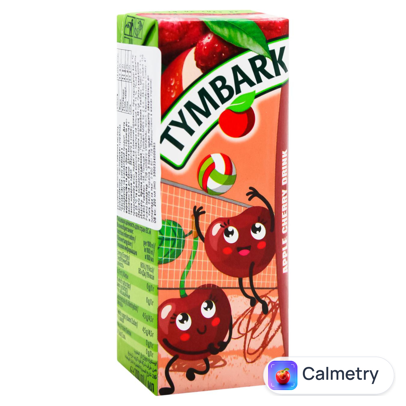 Напій соковмісний Tymbark яблуко-вишня 200мл — фото продукту