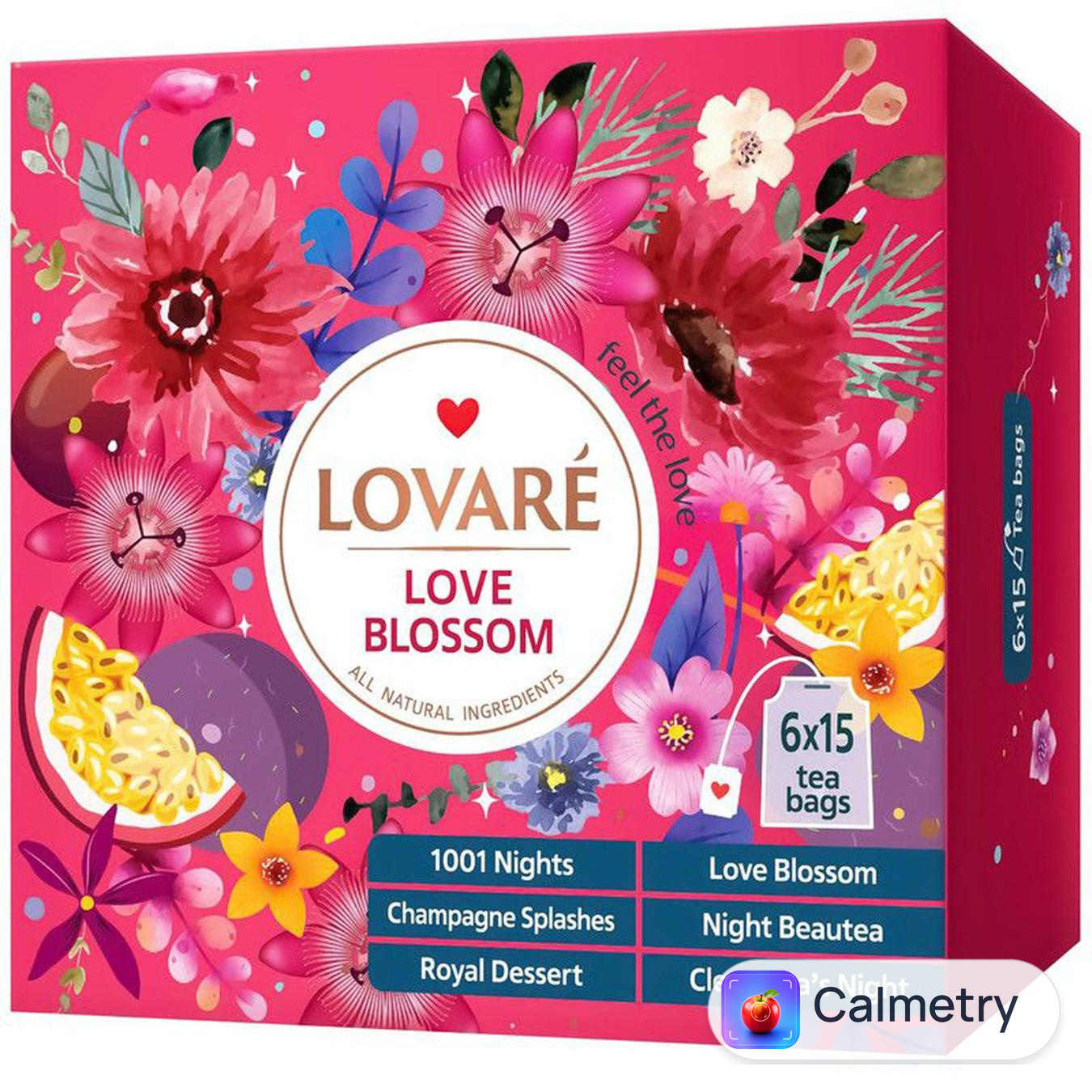 Набір чаю Lovare Love Blossom 90шт — фото продукту