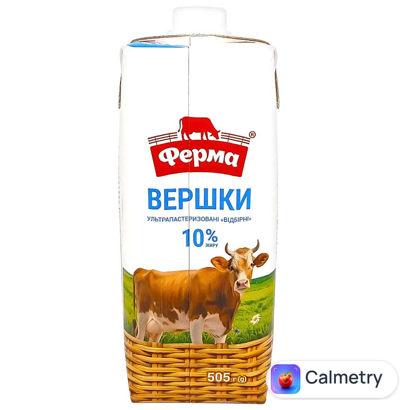 Вершки Ферма Відбірні рідкі ультрапастеризовані 10% 505г