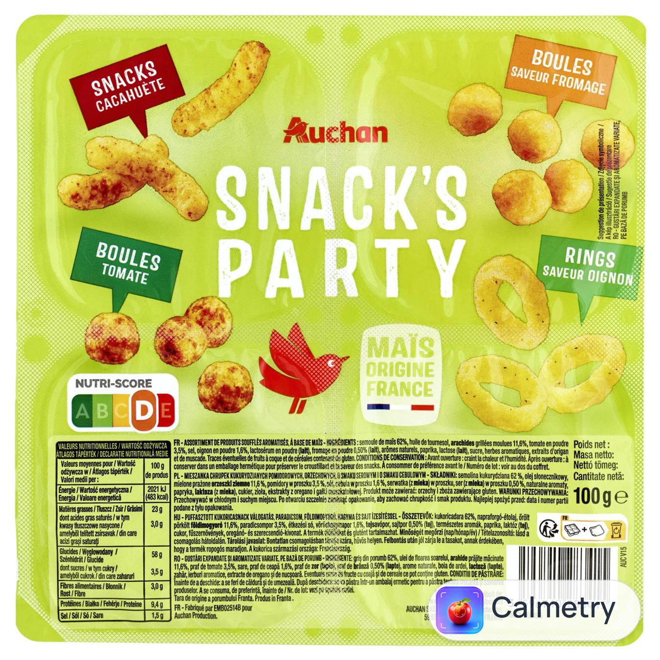 Асорті Снеків Auchan 100г