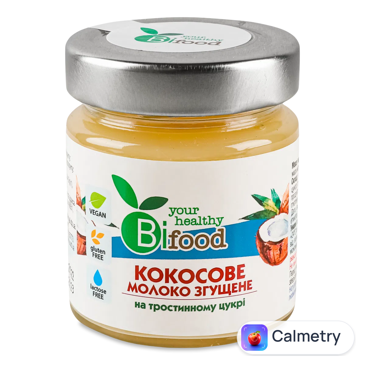 Молоко згущене Bi food кокосове на тростинному цукрі 240г