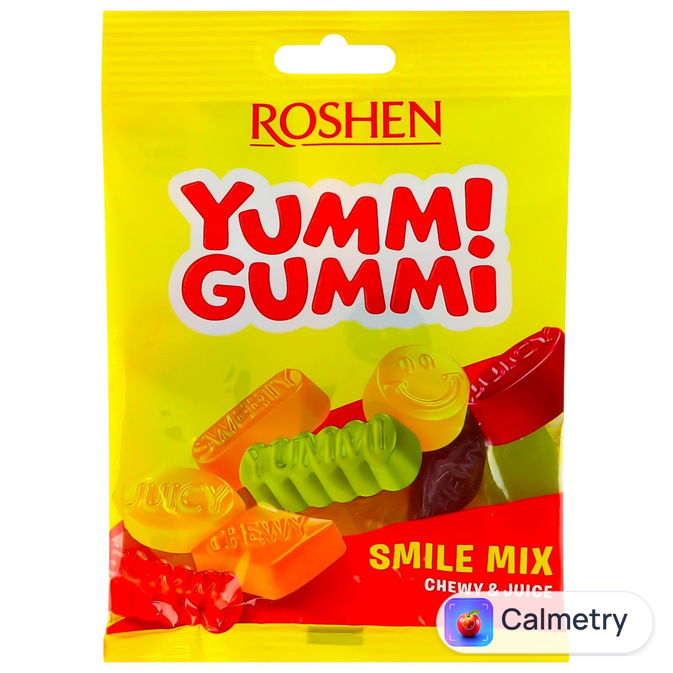 Цукерки Roshen Yummi Gummi Smile Mix 70г — фото продукту