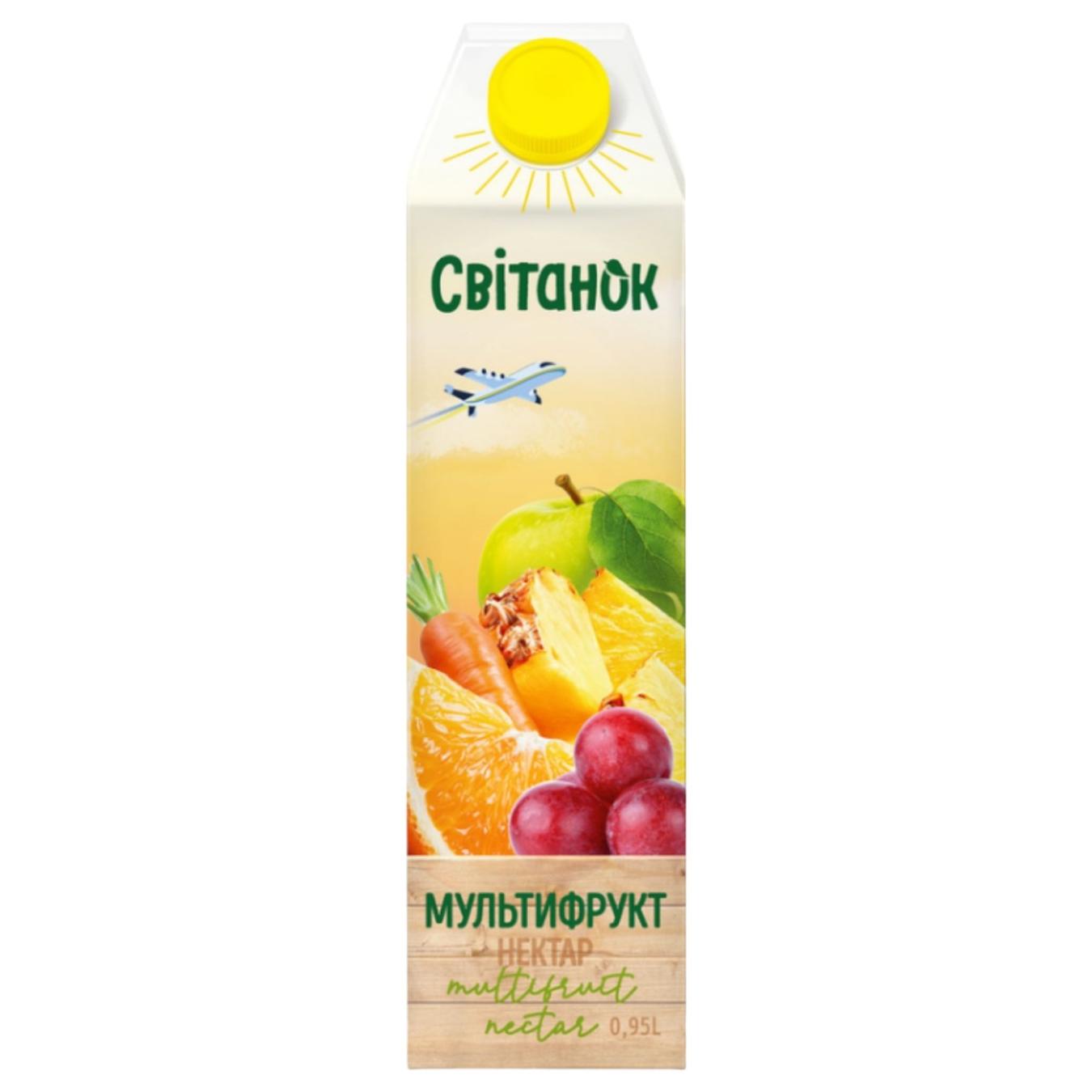 Нектар Світанок мультифруктовий 0,95л — фото продукту
