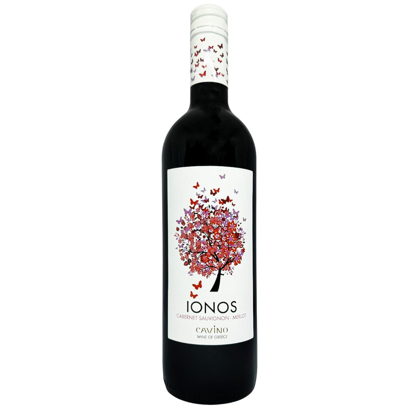 Вино Ionos червоне сухе 12% 0,75л — фото продукту